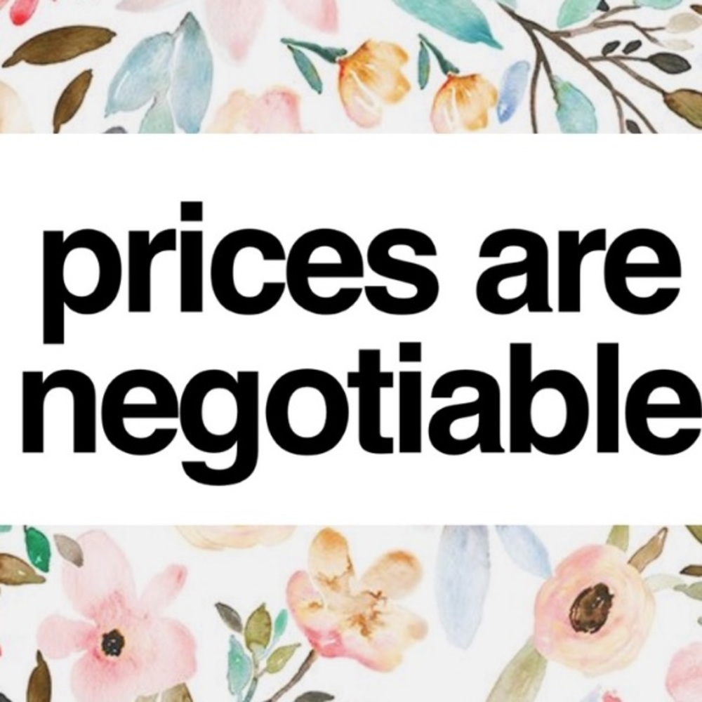 Rices are negotiable!💕
